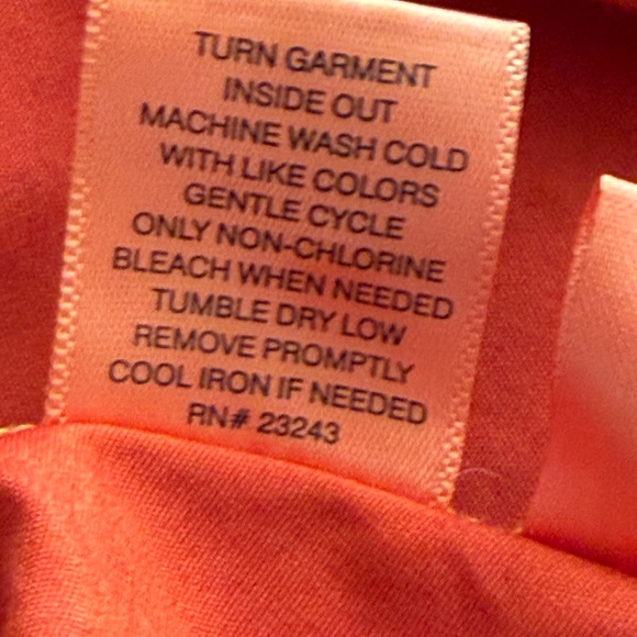 New York & Company Vibrant Red Orange Wrap Dress - Picture 10 of 10